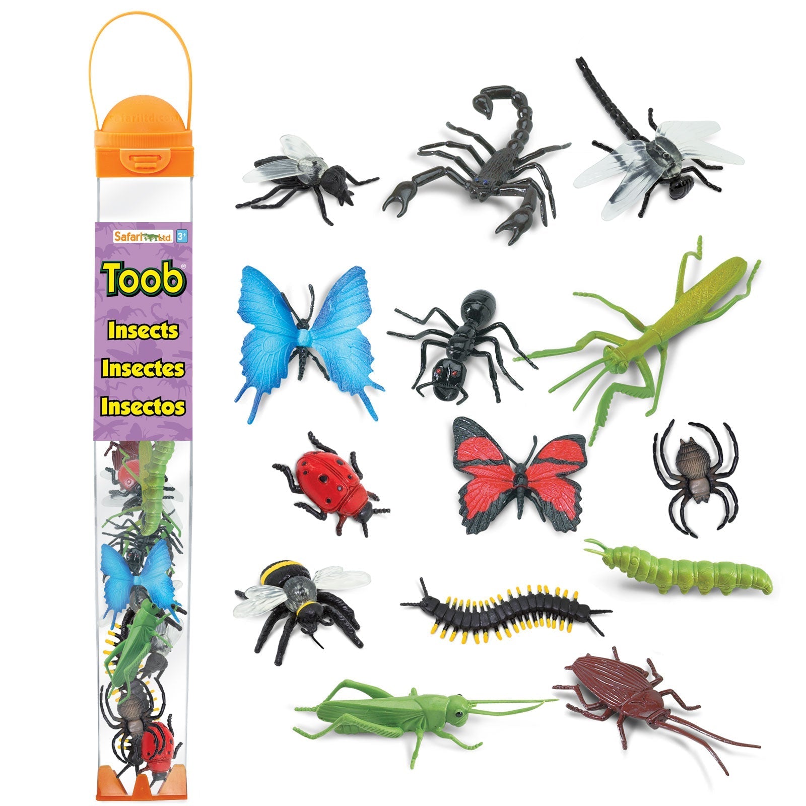 Safari Ltd: Figuren in Tuba -Insekten Insekten toob 14 PCs.
