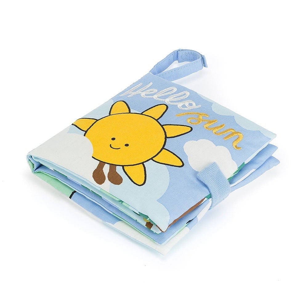 Jellycat: materiałowa książeczka Hello Sun