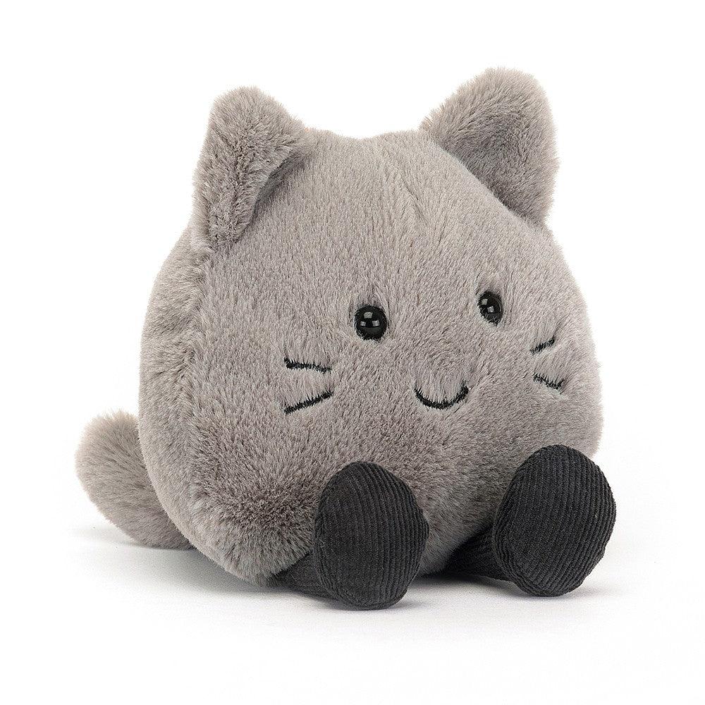 Uroczy kotek Jellycat Amuseabean Figielek, mięciutka maskotka 10 cm, idealny przyjaciel i zabawka dla maluszka.