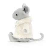 Jellycat: przytulanka myszka w kożuszku Comfy Coat Mouse 17 cm - Noski Noski