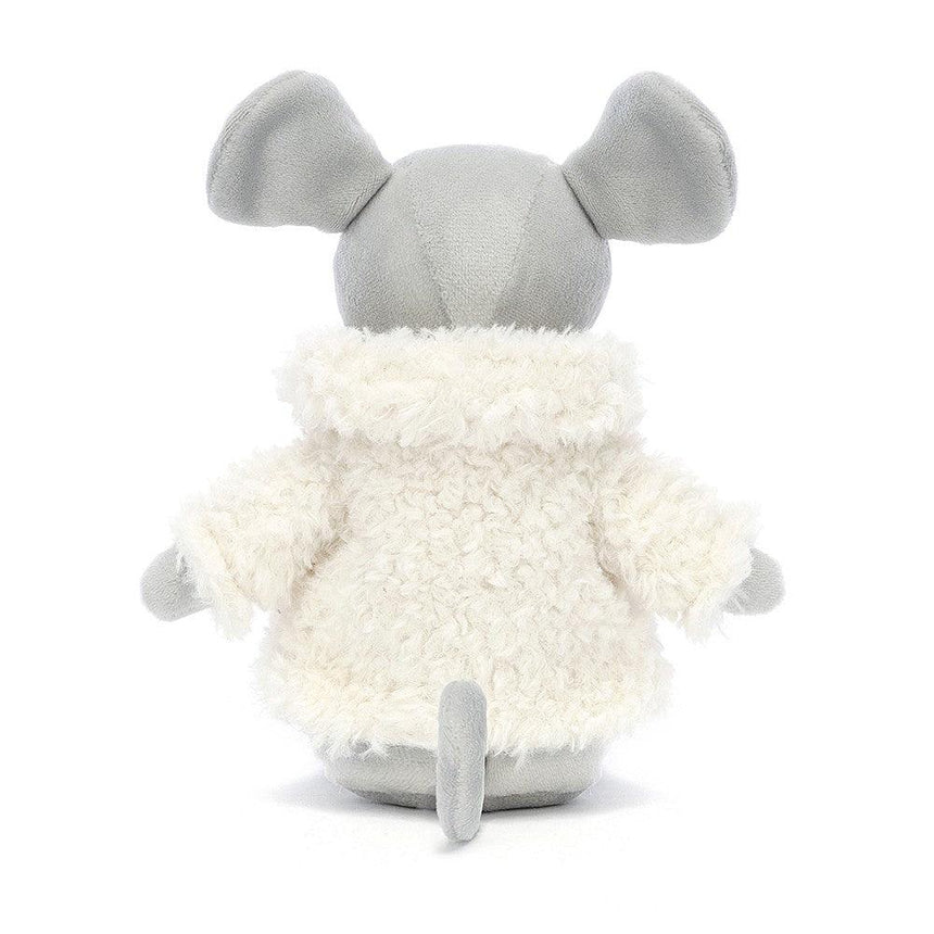 Jellycat: przytulanka myszka w kożuszku Comfy Coat Mouse 17 cm - Noski Noski