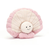 Jellycat: przytulanka perełka w muszli Clemmie Clam 16 cm - Noski Noski