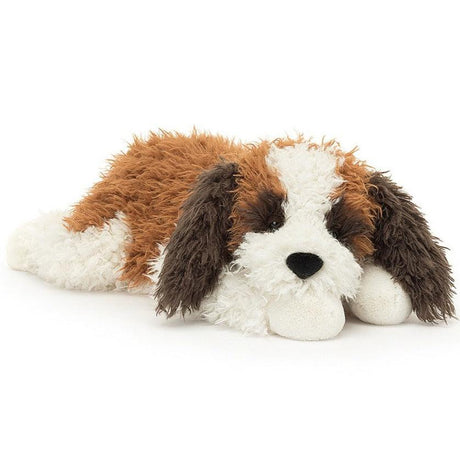 Pies przytulanka Jellycat Floofie, wyjątkowo miękka maskotka bernardyn, 40 cm, idealna przytulanka dla dzieci.
