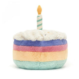 Jellycat: przytulanka tęczowy tort urodzinowy Amuseable Rainbow Birthday Cake 26 cm - Noski Noski