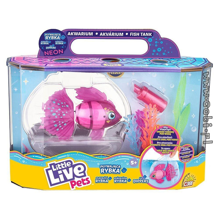 Cobi: akwarium i pływająca rybka Splasherina Little Live Pets - Noski Noski
