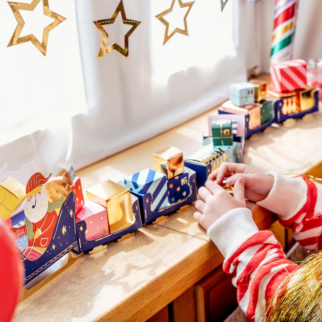 PartyDeco: Adventskalenderboxen Santa Claus