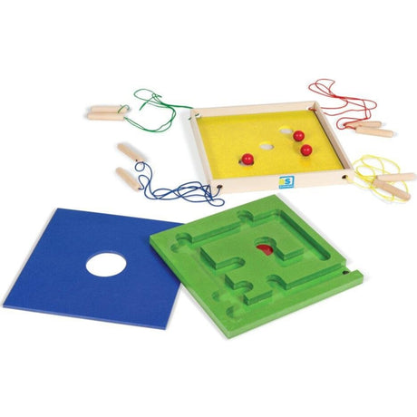Labirynt zręcznościowy Bs Toys Crazy Coordination Game, gra zręcznościowa rozwijająca koordynację i współpracę, idealna dla rodziny.