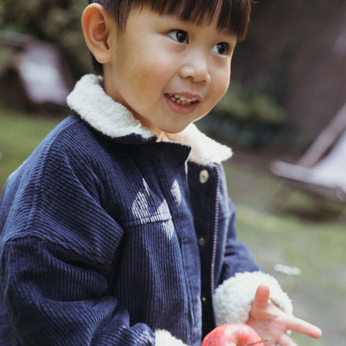 Kid Story: Teddy Storm Blue Cookie corduroy jacket