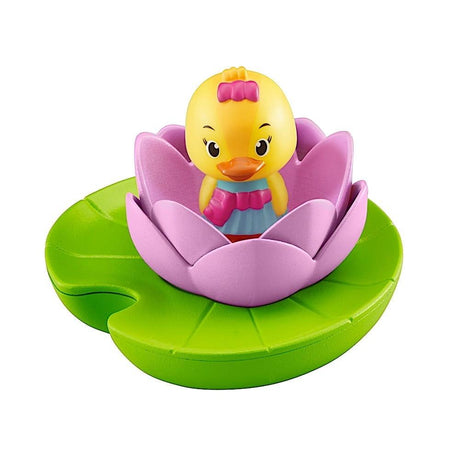 Podświetlana zabawka do kąpieli Klorofil w kształcie lilii wodnej z nenufarem i uroczą kaczuszką, magiczna przygoda w wannie.