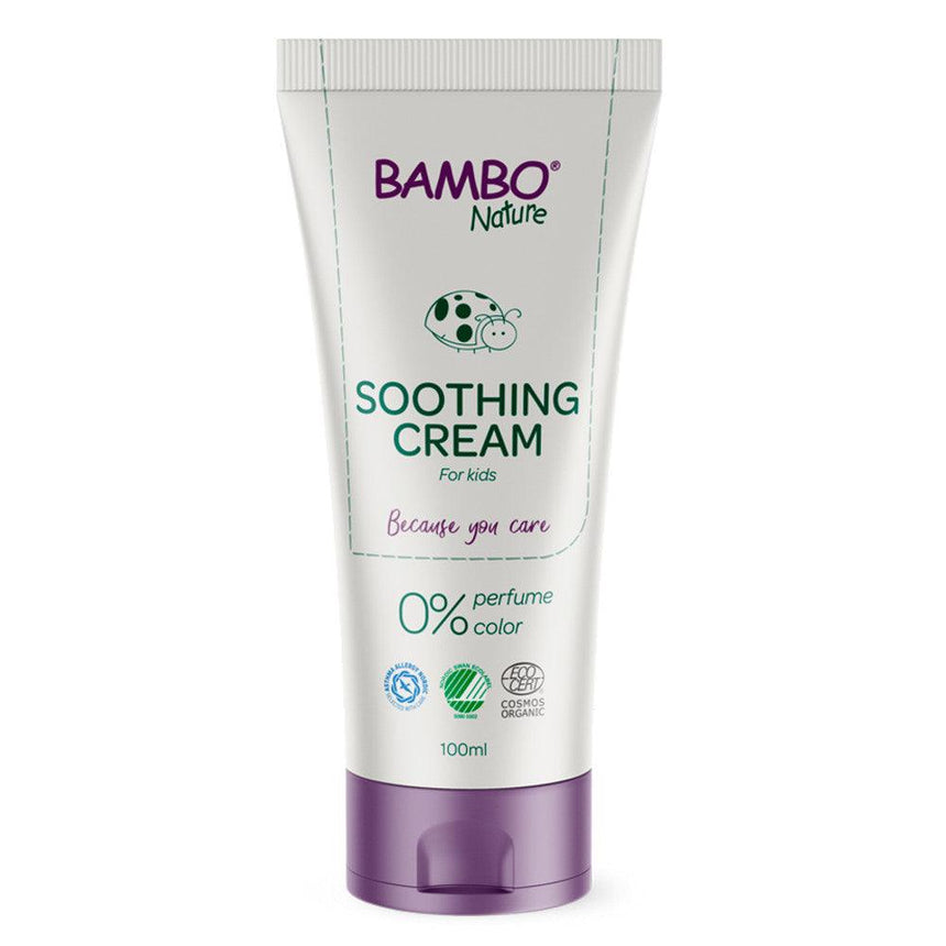 Krem z filtrem dla niemowląt Bambo Nature 100 ml, wegański, naturalny, chroni wrażliwą skórę, testowany dermatologicznie.