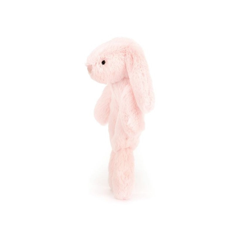 Jellycat: grzechotka króliczek jasny róż Bashful Bunny Ring Rattle 18 cm