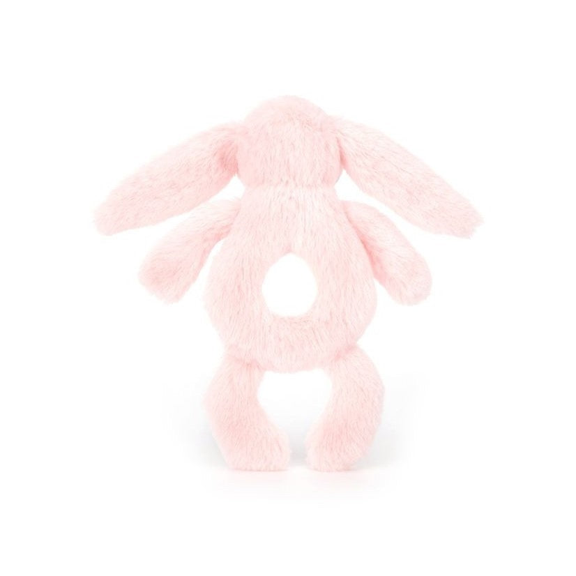 Jellycat: grzechotka króliczek jasny róż Bashful Bunny Ring Rattle 18 cm