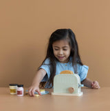 Little Dutch: drewniany toster Toaster Set - Noski Noski
