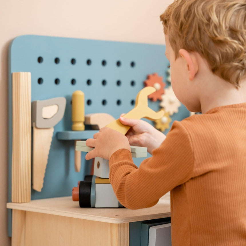 Little Dutch: drewniany warsztat z narzędziami Workbench - Noski Noski