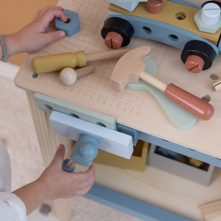 Little Dutch: drewniany warsztat z narzędziami Workbench - Noski Noski