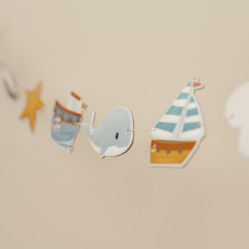 Little Dutch: kartonowa girlanda dekoracyjna Sailors Bay - Noski Noski