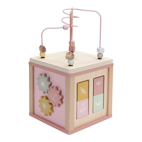 Little Dutch: kostka edukacyjna Wooden Activity Cube Wild Flower - Noski Noski