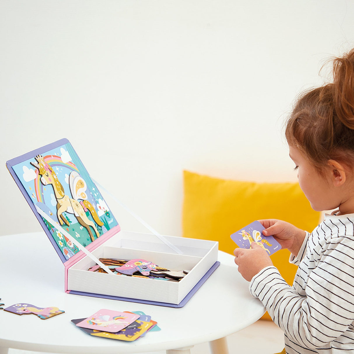 Układanki Magnetyczne Janod Jednorożec Magnetibook