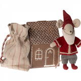 Maileg: maskotka myszka Santa Mouse 12 cm