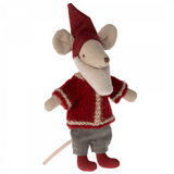 Maileg: maskotka myszka Santa Mouse 12 cm