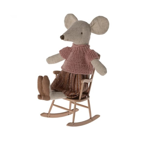 Maileg: krzesło na biegunach dla myszek Rocking chair