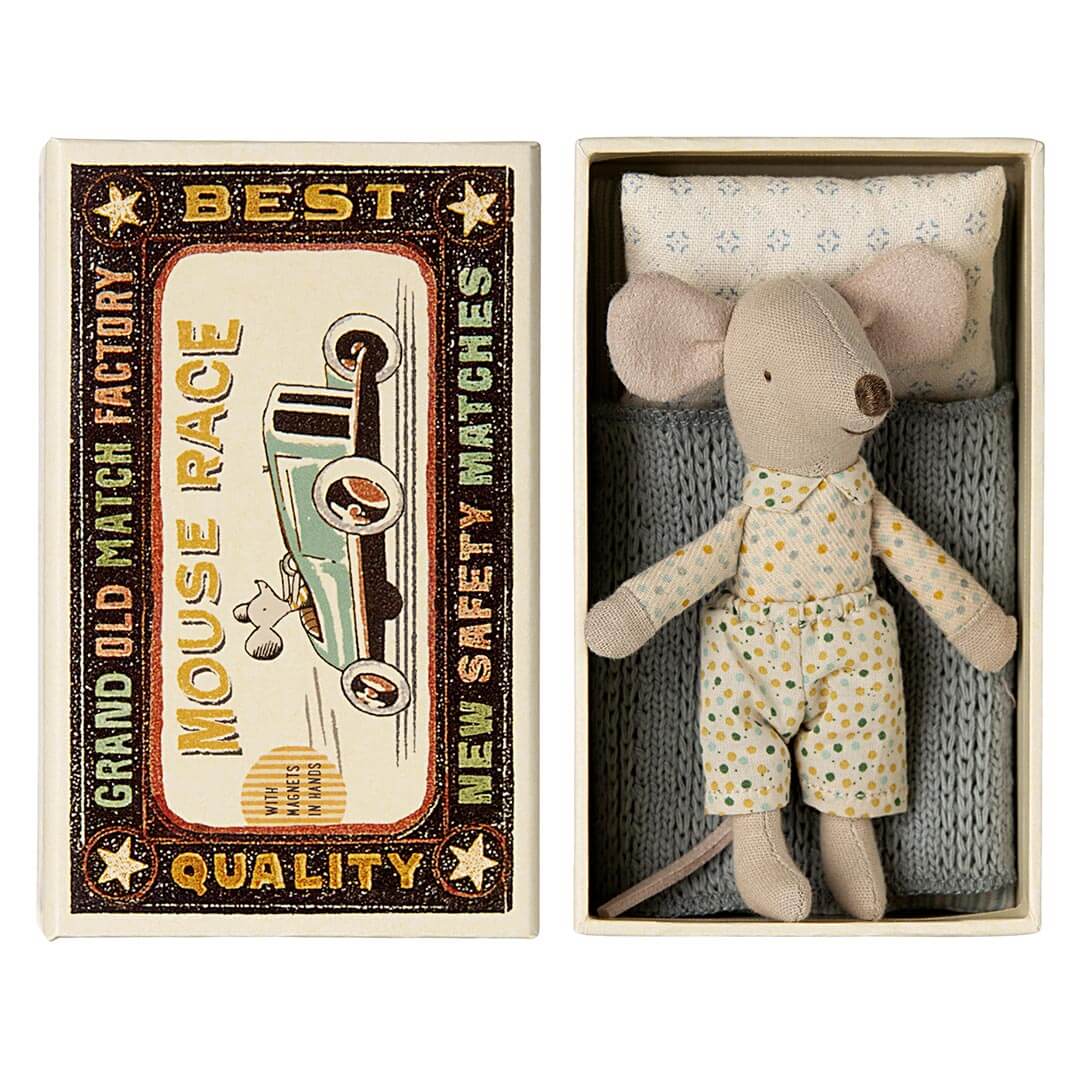 Maileg: Mouse Mouse Mouse in Box Little Brother 10 cm