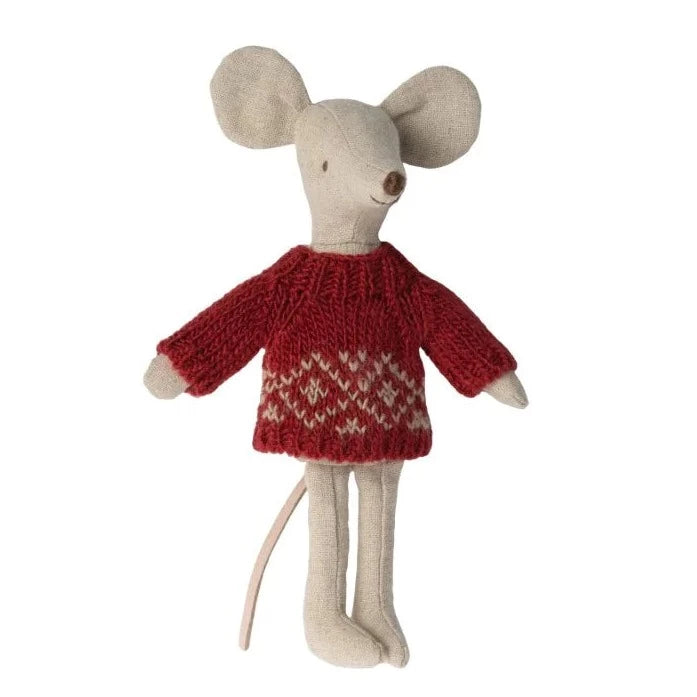 Maileg: ubranko dla myszki zimowy sweter Mum Mouse