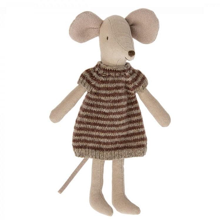 Maileg: ubranko dla myszki dzianinowa sukienka Mum Mouse - Noski Noski