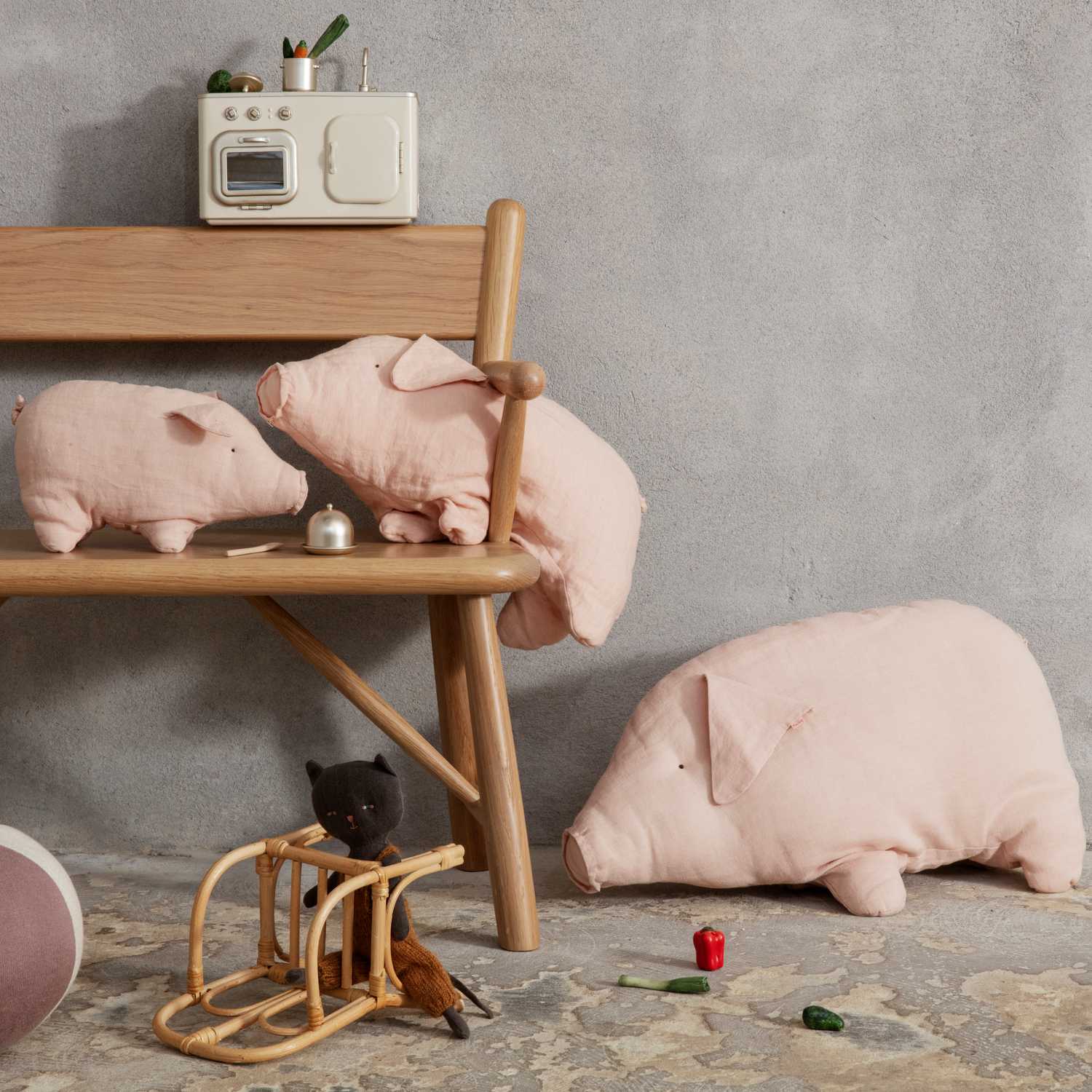 Maileg: Pig cuddles polly pork large
