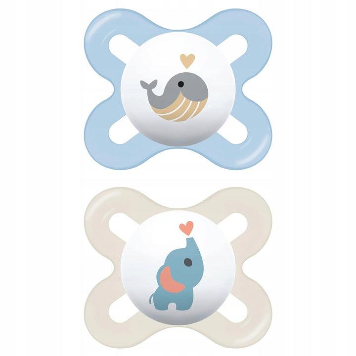 MAM Baby: smoczek Start Silky Better Together 0-2 M 2 szt. - Noski Noski