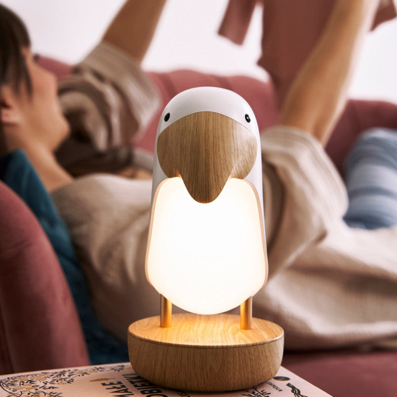Kaninchen & Freunde: Lampe mit einem Maskonur -Lautsprecher