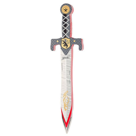 Piankowy miecz Souza Raymond dla dzieci, bezpieczna zabawka z czarnym gryfem, idealna do fantastycznych przygód.