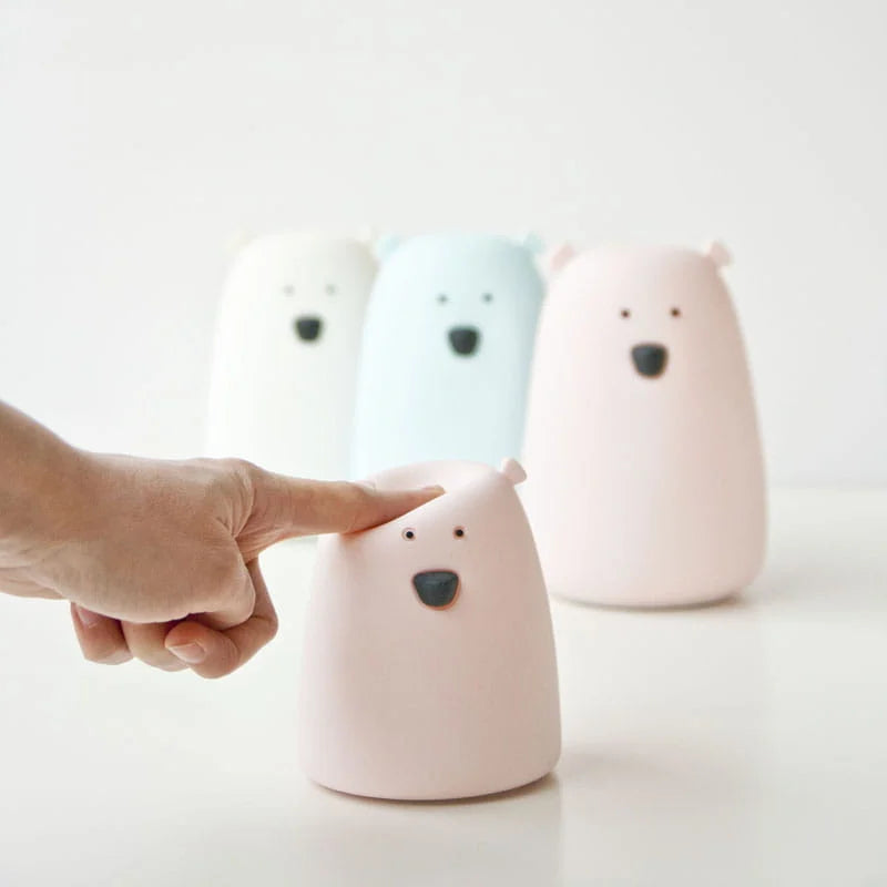 Lapin et amis: lampe en silicone petit ours