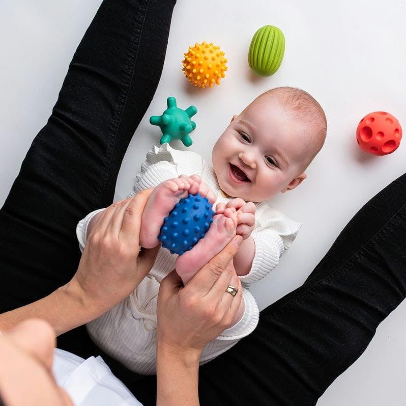 Mom's Care: sensoryczne piłeczki pastelowe Sensorky 5 szt. - Noski Noski