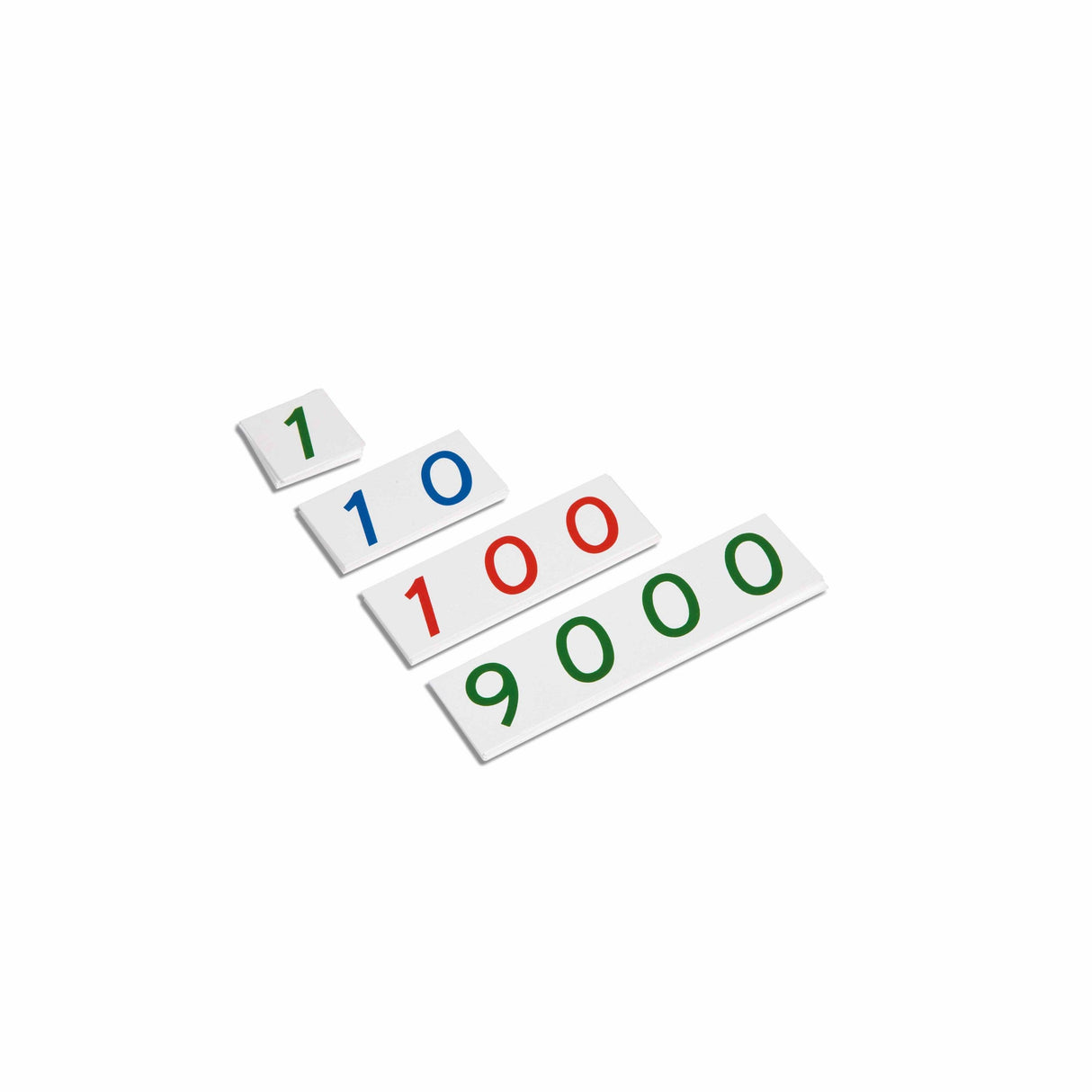 Nienhuis Montessori: karty matematyczne Small Number Cards 1–9000 - Noski Noski