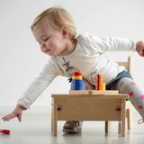 Nienhuis Montessori: nakładanka Three Discs On A Vertical Dowel - Noski Noski