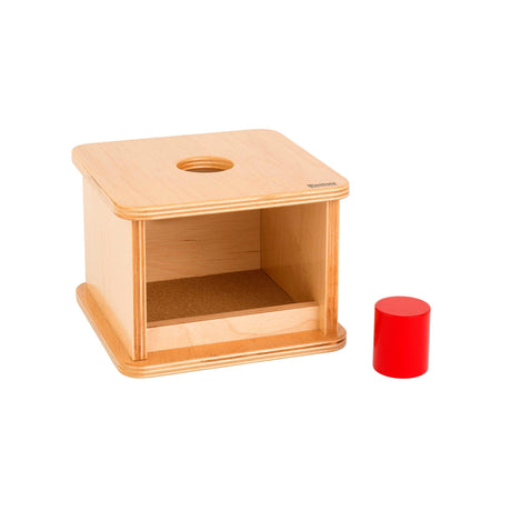 Pudełko Montessori Nienhuis Imbucare z dużym cylindrem, rozwijające koordynację ręka-oko, zabawki Montessori od 12 mies.