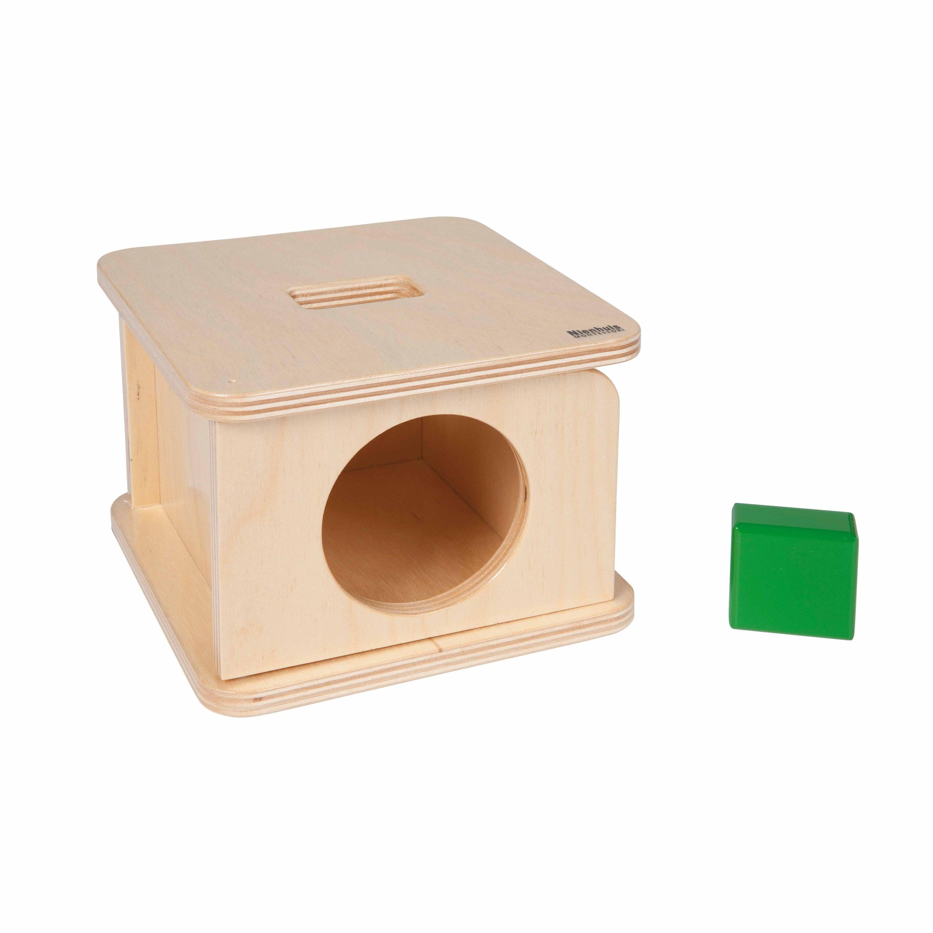Nienhuis Montessori: pudełko Imbucare Box With Rectangular Prism - Noski Noski