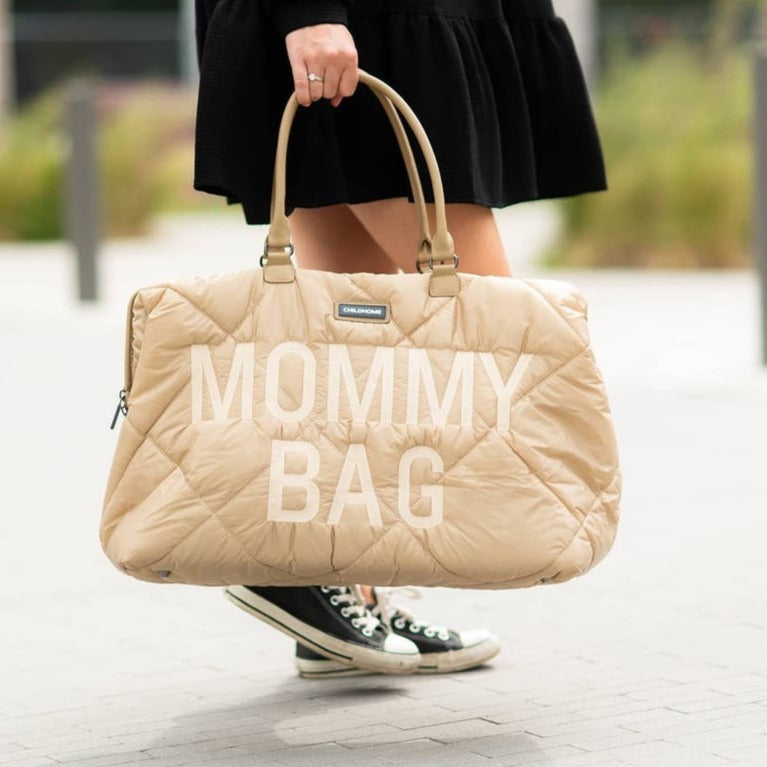 Childhome: torba Mommy Bag Pikowana Beżowa