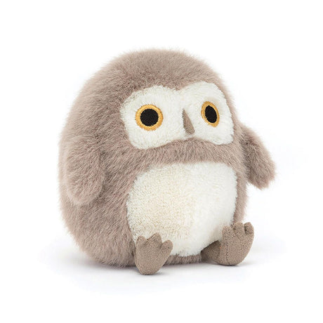 Jellycat Barn Owling beżowa maskotka 11 cm - miękka, puszysta sówka dla dzieci, idealny pluszak do przytulania.