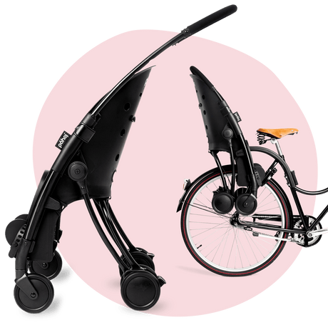 Innowacyjna spacerówka Påhoj 2w1, zmieniająca się w fotelik rowerowy, zapewnia komfort i bezpieczeństwo na spacerach i rowerze.