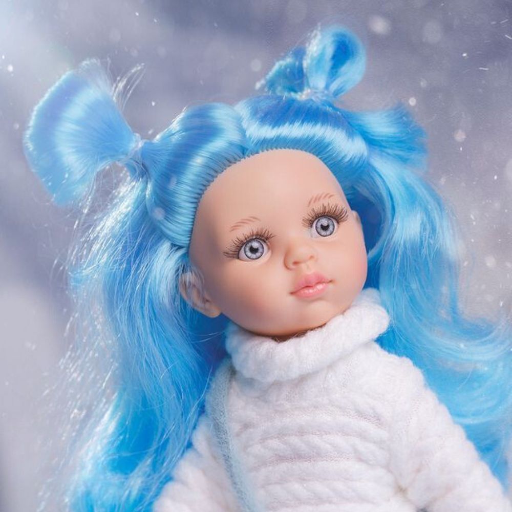 Paola Reina: muñeca española con cabello azul las amigas funky 32 cm