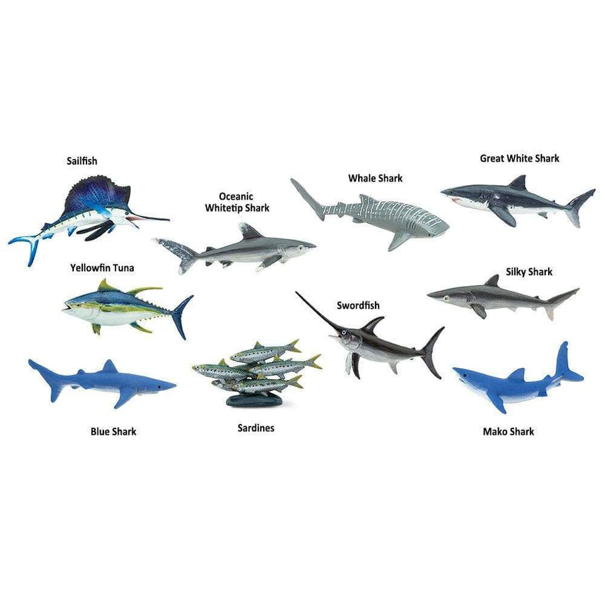 Safari Ltd: figurki w tubie Ryby Pelagic Fish Toob 10 szt.