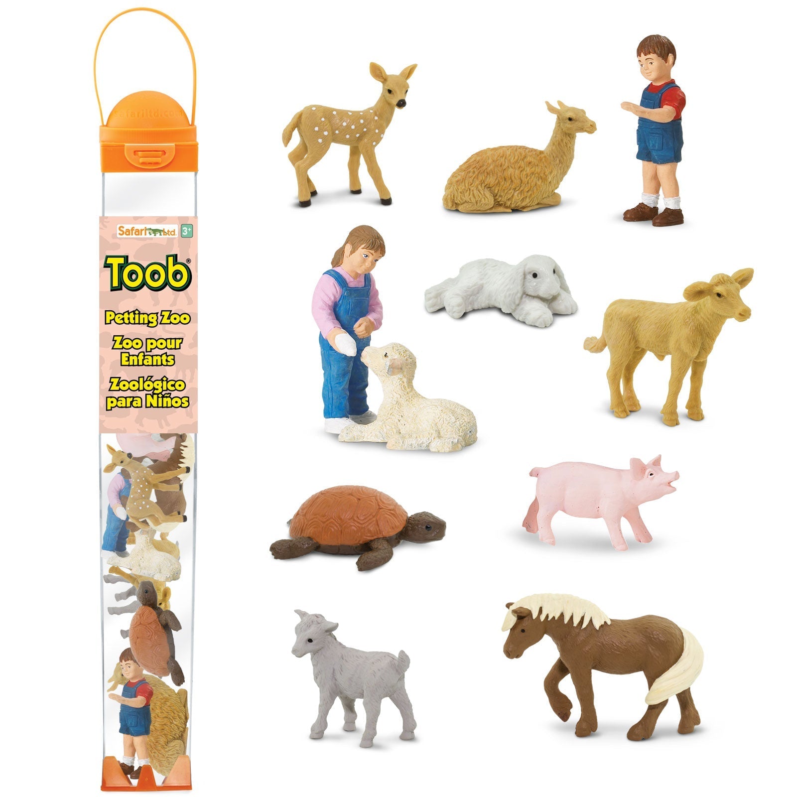 Safari Ltd: Figuras en Tuba Animales pequeños acariciando el zoológico TOOB 11 PCS.