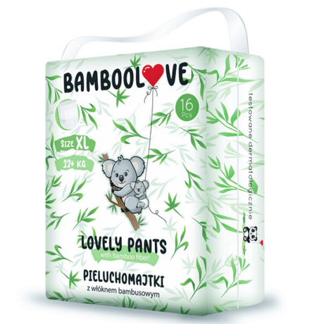 Bamboolove: pieluchomajtki bambusowe XL od 12 kg 16 szt. - Noski Noski