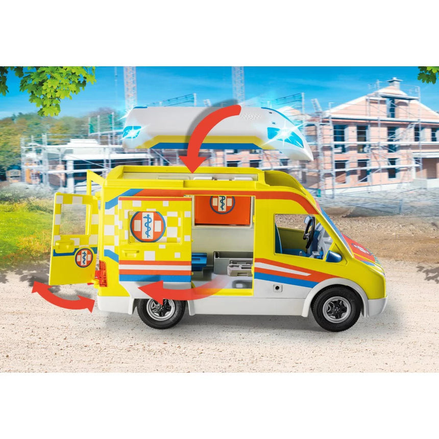 Playmobil: karetka pogotowia ze światłem i dźwiękiem City Life