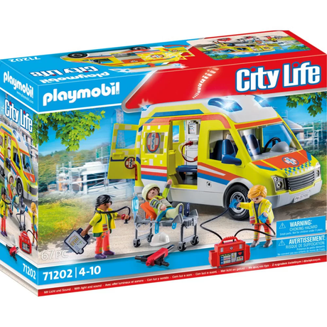 Playmobil: karetka pogotowia ze światłem i dźwiękiem City Life