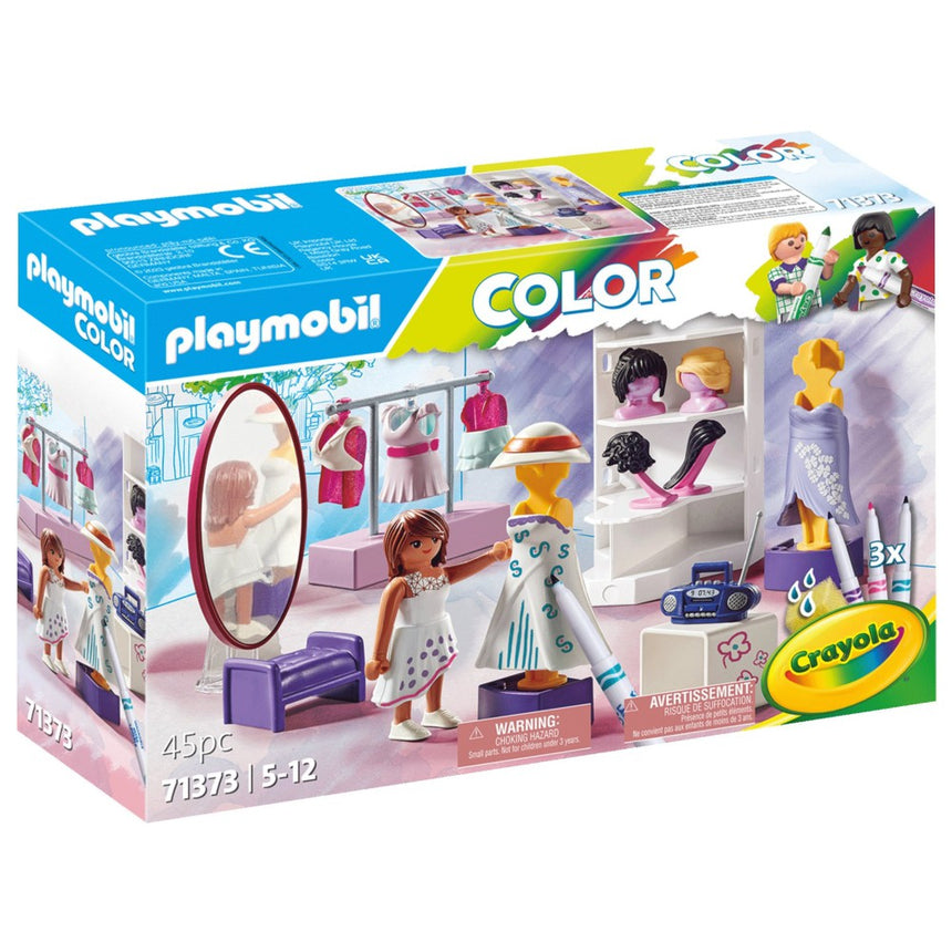 Playmobil: zestaw do projektowania mody Color Playmobil x Crayola