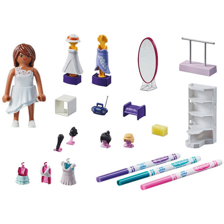 Playmobil: zestaw do projektowania mody Color Playmobil x Crayola
