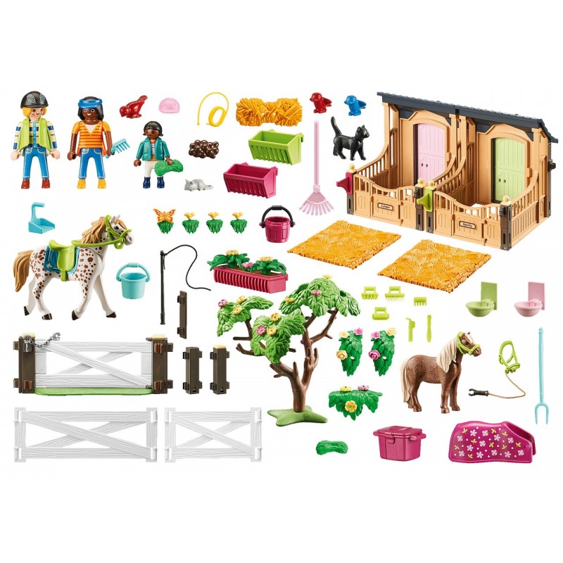 Playmobil: nauka jazdy konnej z boksami dla koni Country